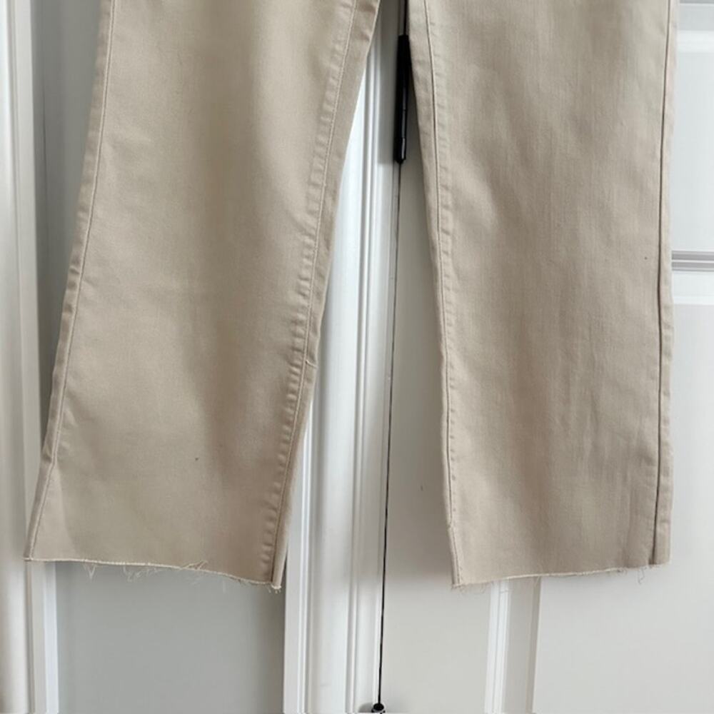Risen NWT Khaki Mid-Rise Raw Hem Straight Leg Jeans Size - 31/13 - Picture 4 of 11
